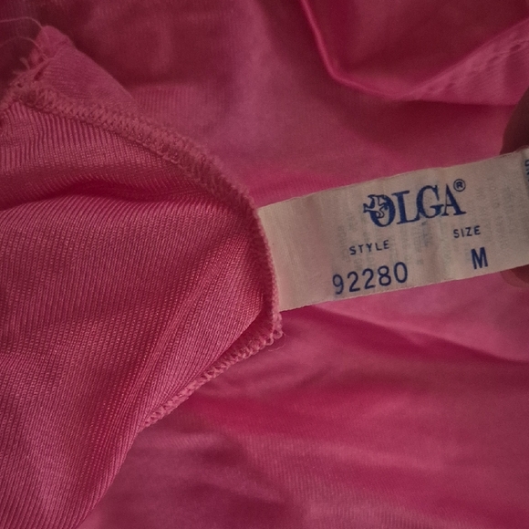 Olga Pink Lace Nightgown - Picture 3 of 3